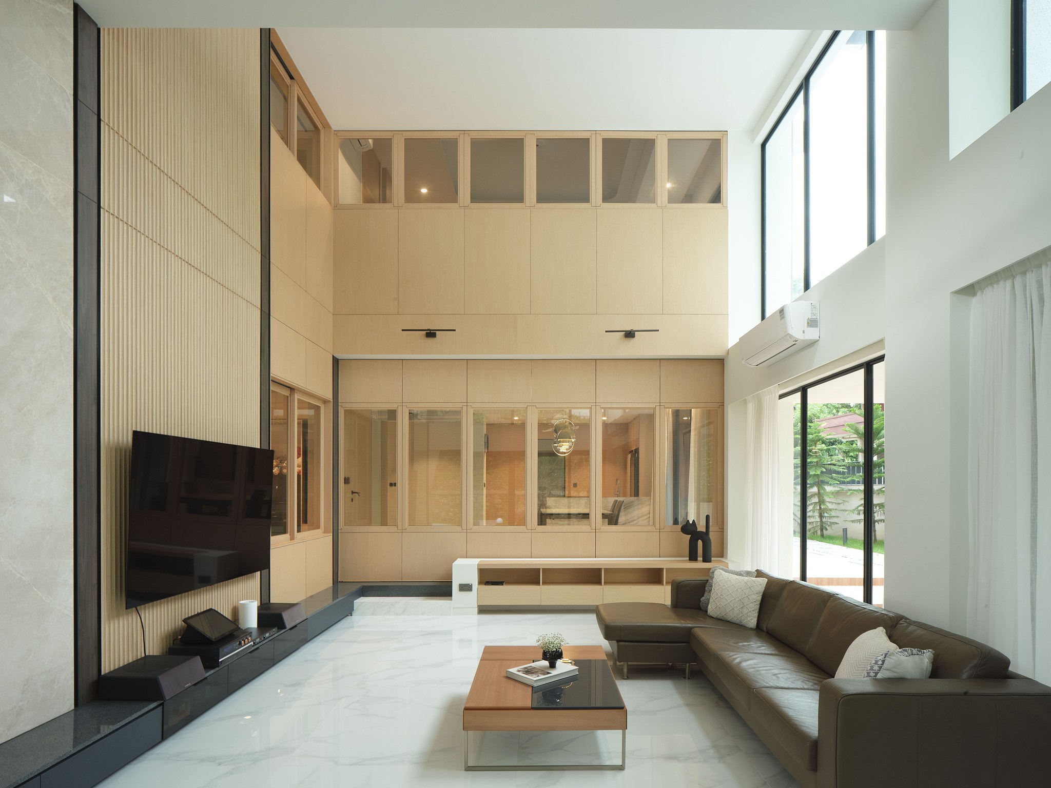 The Twin House, a pair of mirrored landed homes by Quod Architects