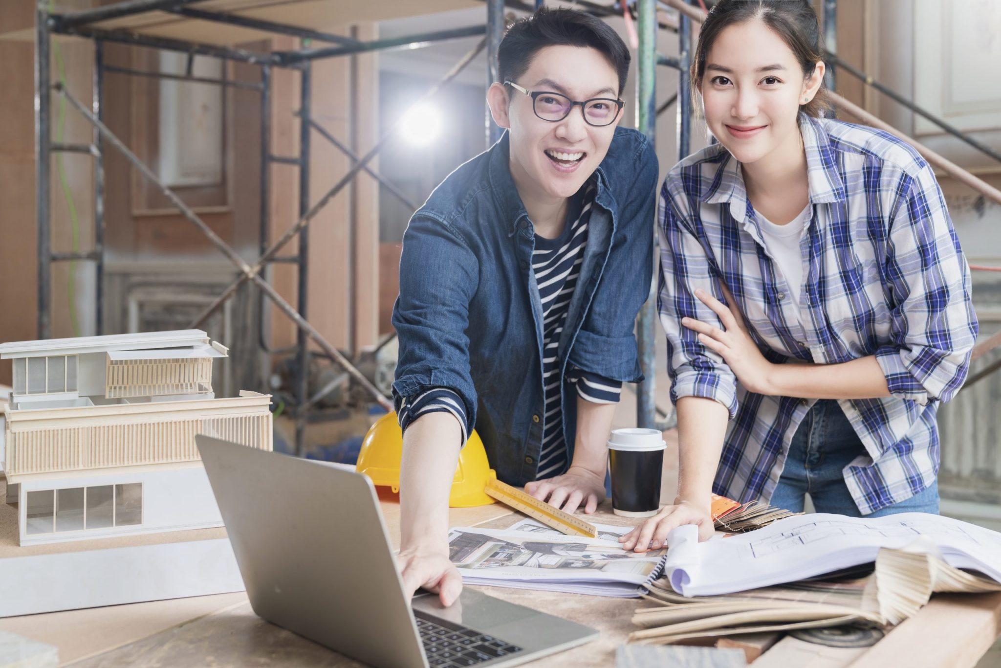 A full-service architecture and interior design team at work