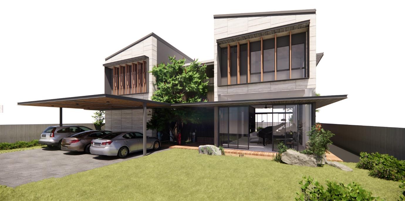 A construction site where design intent is checked against drawings